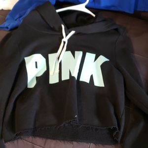 Pink cropped sweater